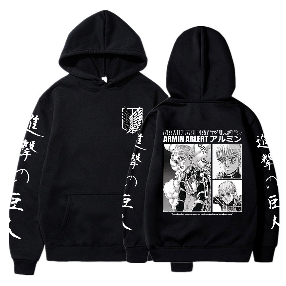 Armin Arlert Attack On Titan เสื้อฮู้ดพิมพ์ลาย