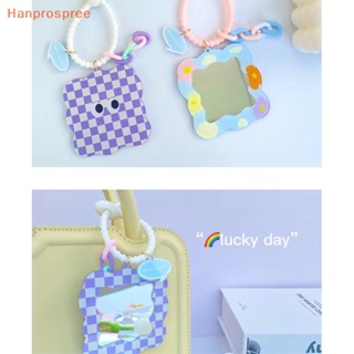 Hanprospree&gt; พวงกุญแจกระจกแต่งหน้า รูปดอกทิวลิป หมีน้อยน่ารัก ขนาดเล็ก พกพาง่าย อุปกรณ์เสริม สําหรับผู้หญิง