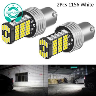 ไฟเบรกท้ายรถยนต์ 1156LED Canbus 15 SMD BA15S P21W พลังงานสูง สีขาว 6000K 2 ชิ้น