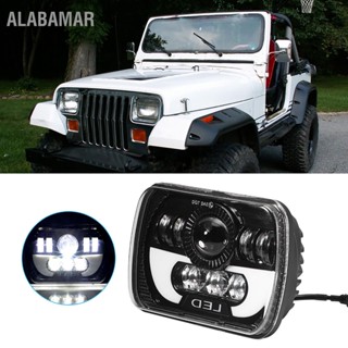 ALABAMAR 5x7in Universal ไฟหน้า 90W LED Square Light High/Low Beam ไฟหน้ากันน้ำ