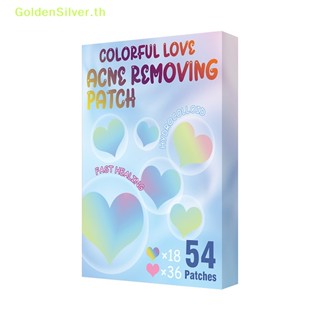 Goldensilver แผ่นสติกเกอร์ไฮโดรคอลลอยด์ กําจัดสิวบนใบหน้า 54 ชิ้น