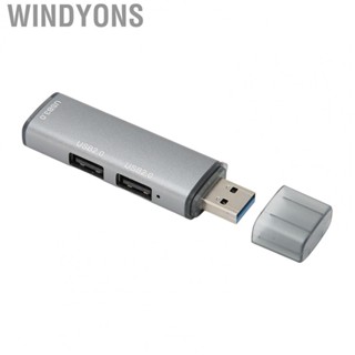 Windyons USB 3.0 Hub 3 Ports 5Gbps Transmission Plug and Play Aluminium Alloy Splitter Suitable for Desktop  HDD Printer