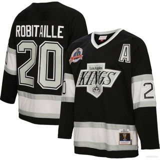 Hq1 NHL Los Angeles Kings Jersey Luc Robitaille เสื้อยืด แขนยาว พลัสไซซ์ QH1