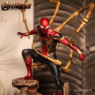 โมเดลฟิกเกอร์ Heroes Expedition Movie Avengers 4 Iron Spider-Man Deluxe Edition ของเล่นสําหรับเด็ก REBX