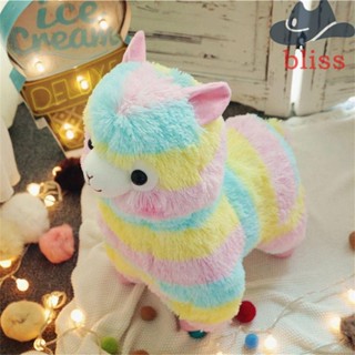 BLISS ตุ๊กตาหุ่นฟิกเกอร์ รูปการ์ตูน Alpaca Kawaii สีสันสดใส เหมาะกับของขวัญ ของเล่นสําหรับเด็ก