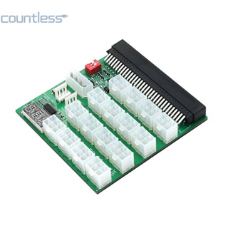 บอร์ดพาวเวอร์ซัพพลาย AU ATX 16x 6Pin 12V 64pin สําหรับขุด BTC [countless.th]