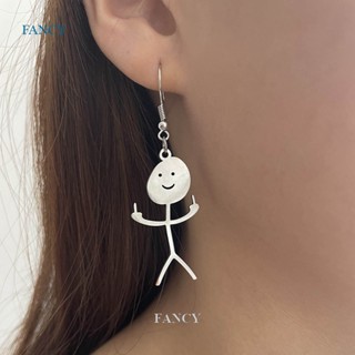 Fancy INF ต่างหูสแตนเลส เครื่องประดับ สําหรับผู้หญิง