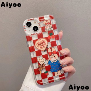 เคสโทรศัพท์มือถือ ลายกราฟฟิตี้ กระต่าย หัวใจน่ารัก สร้างสรรค์ สําหรับ Apple Iphone 5S 14Pro 13Pro 7P 4s GH2A