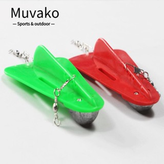 Muvako ใหม่ แผ่นบอร์ดพลาสติก สีแดง สีเขียว ปรับได้ สําหรับใช้ในการตกปลา 1 ชิ้น