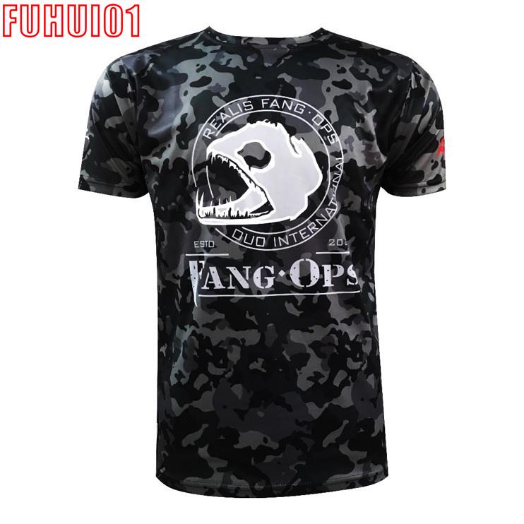 (Fuhui01) DUO CAMO INTERNATIONAL FANGS OPS FISHING T SHIRT
