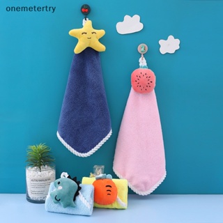 Onem ผ้าขนหนู ผ้าฟลีซ ลายน่ารัก ดูดซับน้ําได้ดี สีพื้น สําหรับเด็ก ใช้ในครัวเรือน