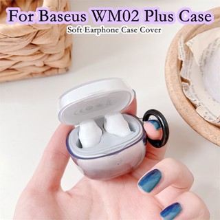 【Trend Front】เคสหูฟัง แบบนิ่ม ไล่โทนสี สําหรับ Baseus WM02 Plus WM02 Plus