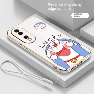 เคสโทรศัพท์มือถือแบบนิ่ม TPU เคลือบเงา ลายโดราเอมอนนําโชค สําหรับ Honor 90 Pro 5G honor90 Lite X8a 5G X6s X6 Magic 5 Lite