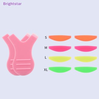 Brightstar แผ่นซิลิโคนดัดขนตา สําหรับแต่งหน้า ใหม่