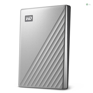 [พร้อมส่ง] Wd My Passport Ultra ฮาร์ดดิสก์ Type-C อินเตอร์เฟซโลหะ 2.5 นิ้ว เข้ารหัสฮาร์ดแวร์ AES 256-bit 1TB สีเงิน