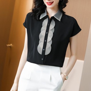 เสื้อเชิ้ต ผ้าชีฟอง ระดับไฮเอนด์ สําหรับเด็กผู้หญิง
