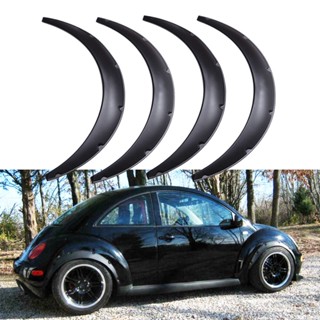 LANTOP For VW Beetle 1950-2019 4.5" Car Wheel Arch Fender Flares Mudguard Mud Splash Guard Wheel Eyebrow Extra Wide Protector