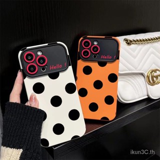 เคสมือถือ แบบนิ่ม ลายจุด กันกระแทก สําหรับ Apple 14 Pro Max Iphone 13 Pro 12 11 7p K5PM