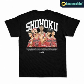 เสื้อยืดแขนสั้นคอกลมเสื้อยืด พิมพ์ลายอนิเมะ Shinzo Shohoku High School Baju Slam Dunk Kaos Streetwear Hanamichi Hisashi