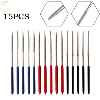 【VARSTR】Get Yourself 15 Round Diamond Needle Files Measuring 140mm  Perfect For Cutting