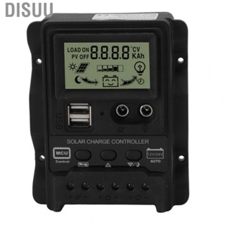 Disuu Solar Panel Regulator Dual USB Output PWM Charge Controller for Home