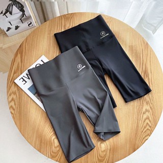 พร้อมส่ง กางเกงเลกกิ้งขาสั้น ขาห้าส่วน แบบบาง เอวสูง ไร้รอยต่อ เหมาะกับฤดูร้อน สําหรับขี่จักรยาน เล่นโยคะ บาร์บี้