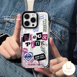 Blackpink Casetify เคสโทรศัพท์มือถือ กันกระแทก ลายลูกสุนัข และหัวใจ สีดํา สีชมพู สไตล์เกาหลี สําหรับ IPhone 11 XR 11 13 14 12 Pro Max X XS Max 7 8 Plus 14 13 Pro