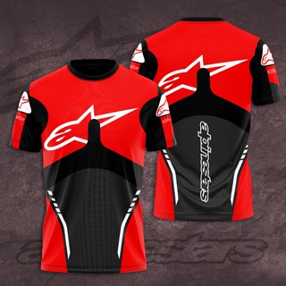 Alpinestars เสื้อยืดแขนสั้น พิมพ์ลาย 3D