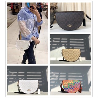 C1429 C1432 C1430 C4098 Ellen Crossbody Saddle Bag กระเป๋าสะพาย COAC H กระเป๋าอาน