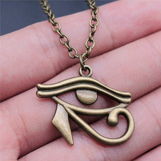 เครื่องประดับ สร้อยคอ รูปดวงตา Fatima Eye Of Horus สไตล์วินเทจ แฟชั่น