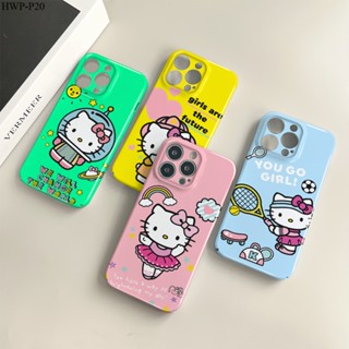 Huawei P40 P30 P20 Pro เคสหัวเว่ย สำหรับ Case Cartoon Cat เคส เคสโทรศัพท์ เคสมือถือ Shockproof Cases