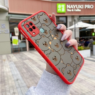 เคสโทรศัพท์มือถือแบบแข็ง ใส บาง กันกระแทก ลายการ์ตูนหมีน่ารัก สําหรับ Infinix Note 8 X692