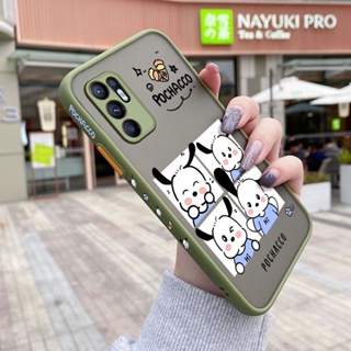 เคสโทรศัพท์มือถือ ซิลิโคน ใส กันกระแทก ลายการ์ตูน Pochacco น่ารัก สําหรับ OPPO Reno 6 4G Reno 6Z 5G