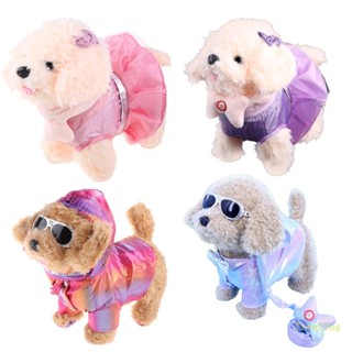 ของเล่นตุ๊กตาสุนัขไฟฟ้า แบบสายจูง ร้องเพลงเต้นรําจําลอง