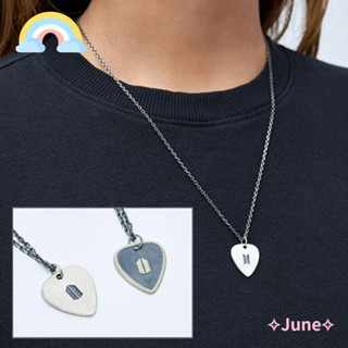 June สร้อยคอ จี้รูป Min Yoongi SUGA PICK NECKLACE