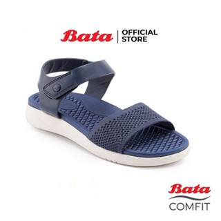 Bata บาจา Comfit รองเท้าเพื่อสุขภาพ่แบบรัดส้น  รองรับน้ำหนักเท้าได้ดี สวมใส่ง่าย น้ำหนักเบา สำหรับผู้หญิง รุ่น AMBRA สีกรมท่า รหัส 6616744