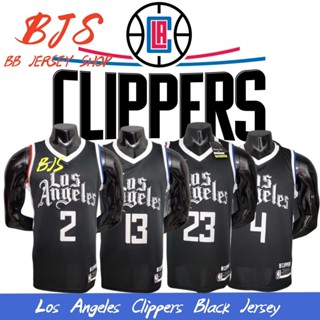 【BJS �� ปัตตาเลี่ยน Los Angeles เลขที่. เสื้อกีฬาบาสเก็ตบอล 2LEONARD สีดํา