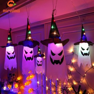 [Halloween Decor] สายไฟ LED รูปผี น่ากลัว สําหรับแขวนตกแต่งปาร์ตี้ฮาโลวีน