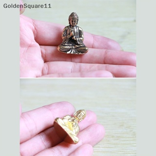 Goldensquare ฟิกเกอร์ทองเหลืองบริสุทธิ์ รูปพระพุทธรูป ขนาดเล็ก สําหรับตกแต่งบ้าน