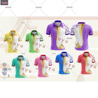 💜เสื้อโปโล SSSS ลายดอกไม้สำหรับผู้ชายและผู้หญิง (หุ้นขนาดใหญ่หกสีให้เลือก) (ไม่มีโลโก้)💜