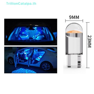 Trillioncatalpa หลอดไฟโดม LED W5W 194 T10 6000K สีขาว สําหรับรถยนต์ 2 ชิ้น