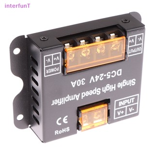 [InterfunT] ตัวควบคุมเครื่องขยายเสียง DC 5V-24V LED สีเดียว RGB RGBW RGBWW RGB+CCT 30A/CH [ใหม่]