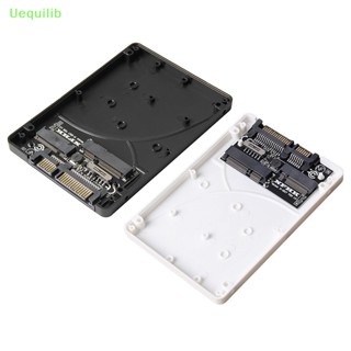 Uequilib อะแดปเตอร์การ์ด M.2 NGFF MSATA SSD เป็น 2.5 นิ้ว SATA3 เป็น M.2 NGFF MSATA SSD พร้อมสกรู