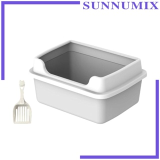 [Sunnimix] ห้องน้ําแมว แบบพกพา ถอดออกได้ สําหรับสัตว์เลี้ยง กระต่าย แมว