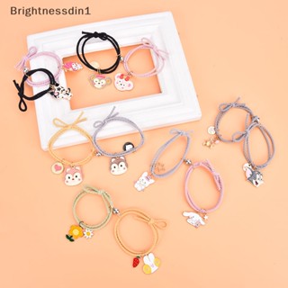 [Brightnessdin1] สร้อยข้อมือคู่รัก แบบแม่เหล็ก ลายการ์ตูนน่ารัก โรแมนติก 2 ชิ้น ต่อคู่