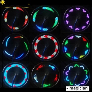 Magic ใหม่ ไฟ LED 14 ดวง เปลี่ยนสีได้ 30 สี อุปกรณ์เสริม สําหรับติดซี่ล้อรถมอเตอร์ไซค์