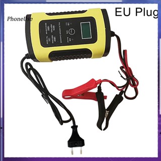 Phoneuse พาวเวอร์ซัพพลายชาร์จแบตเตอรี่อัตโนมัติ หน้าจอ LCD 12V 6A สําหรับมอเตอร์รถยนต์