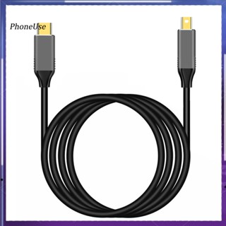 Phoneuse อะแดปเตอร์แปลงสายเคเบิ้ล USB Type C เป็น Mini DisplayPort DP 4K 6FT สําหรับ MacBook