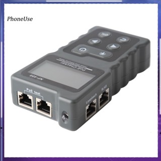 Phoneuse NF-488 เครื่องตรวจจับสวิตช์เครือข่ายอีเธอร์เน็ตดิจิทัล CAT5 CAT6 LAN PoE