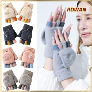 Rowans ถุงมือหน้าจอสัมผัส ให้ความอบอุ่น ลายนิ้วมือน่ารัก สําหรับนักเรียน